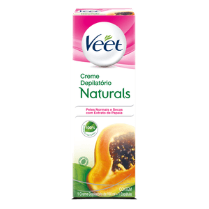 Veet Creme Depilatório Naturals com Extrato de Papaia