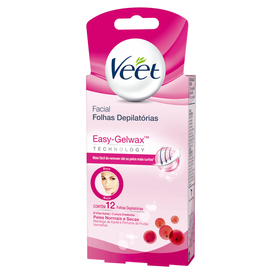 Veet Cera Fria Facial Peles Normais e Secas
