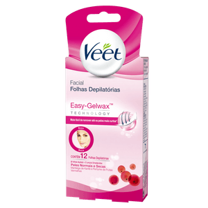 Veet Cera Fria Facial Peles Normais e Secas